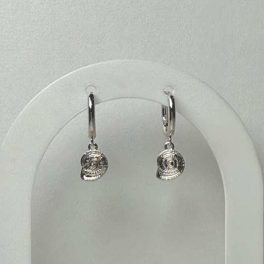 Sundial Shell Hoop Earrings