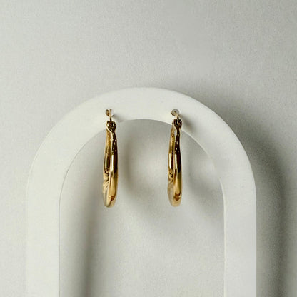 Celestial Moon Hoop Earrings