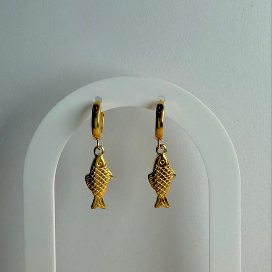 Sea Current Hoop Earrings