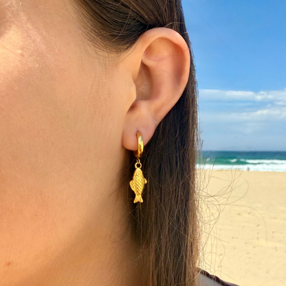 Sea Current Hoop Earrings