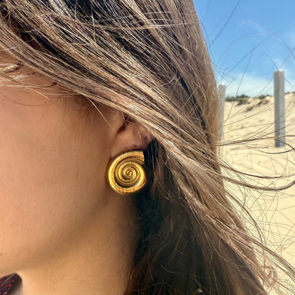 Sundial Shell Stud Earrings